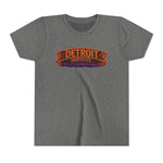 Detroit Haunted City Youth Tee — Halloween Monster Pumpkin Graphic