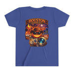 Youth Tee - Houston Haunted City Pumpkin Astronaut Halloween Shirt
