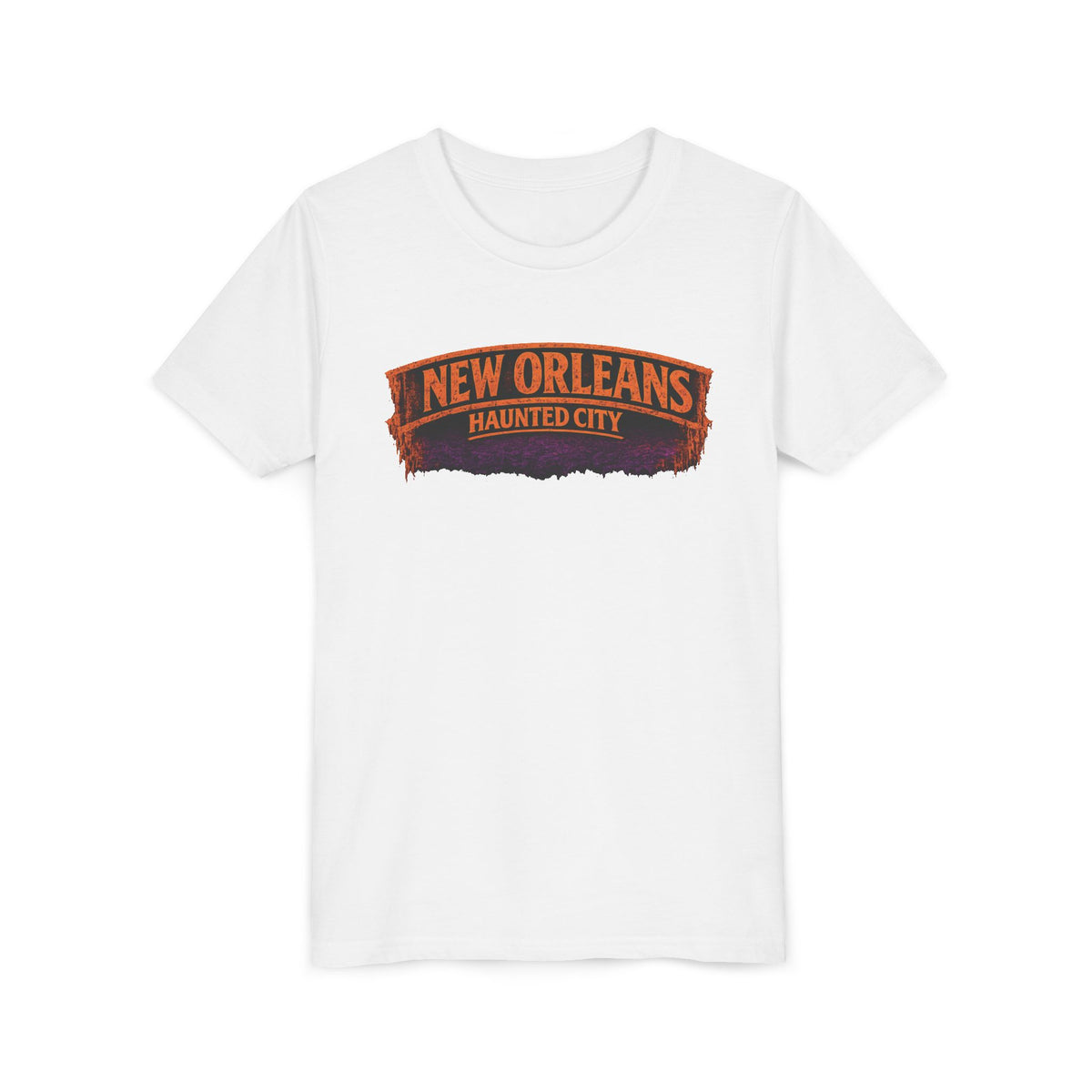 Youth Tee - New Orleans Haunted City Witch Design