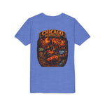 Chicago Haunted City Youth Tee — Halloween Pumpkin Skyline Shirt