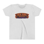 New York Haunted City Youth Tee — Halloween Pumpkin Jack-O'-Lantern Shirt