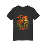 Stay Creepy Youth Tee — Halloween Pumpkin & Skull Kids T-Shirt