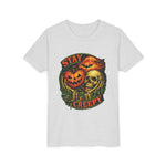 Stay Creepy Youth Tee — Halloween Pumpkin & Skull Kids T-Shirt