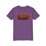 Chicago Haunted City Youth Tee — Halloween Pumpkin Skyline Shirt