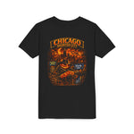 Chicago Haunted City Youth Tee — Halloween Pumpkin Skyline Shirt