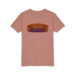 Chicago Haunted City Youth Tee — Halloween Pumpkin Skyline Shirt