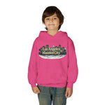 Los Angeles Haunted City Youth Hoodie — Spooky Cityscape Pullover
