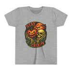 Stay Creepy Youth Tee — Halloween Pumpkin & Skull Kids T-Shirt