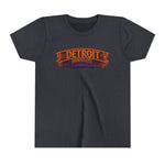 Detroit Haunted City Youth Tee — Halloween Monster Pumpkin Graphic