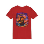 Miami Haunted City Youth Tee – Pumpkin Jack-O'-Lantern Halloween Shirt