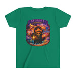Miami Haunted City Youth Tee – Pumpkin Jack-O'-Lantern Halloween Shirt