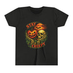 Stay Creepy Youth Tee — Halloween Pumpkin & Skull Kids T-Shirt