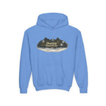 Houston Haunted City Youth Hoodie — Spooky Ghosts Graphic Pullover