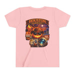 Youth Tee - Houston Haunted City Pumpkin Astronaut Halloween Shirt