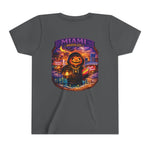 Miami Haunted City Youth Tee – Pumpkin Jack-O'-Lantern Halloween Shirt