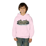 Los Angeles Haunted City Youth Hoodie — Spooky Cityscape Pullover