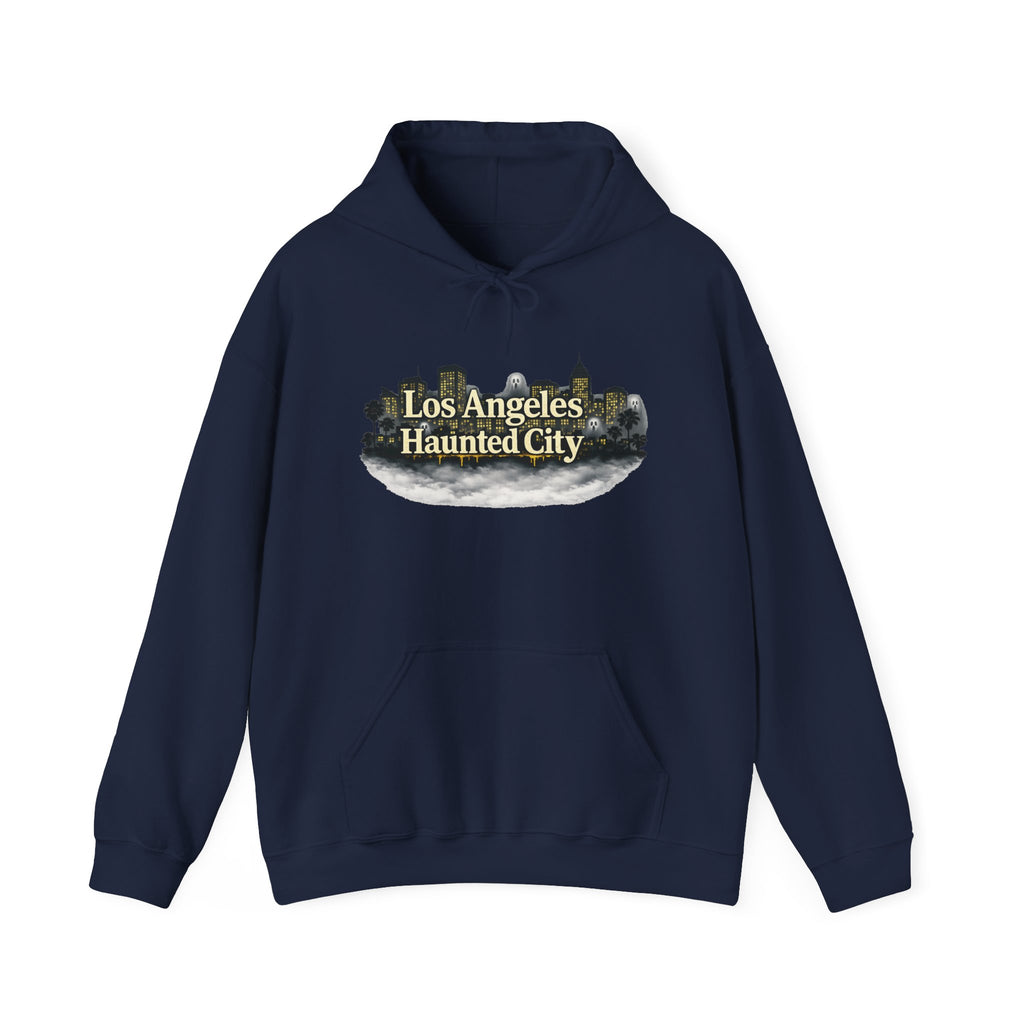 Los Angeles Haunted City Hoodie – Spooky LA Skyline Pullover