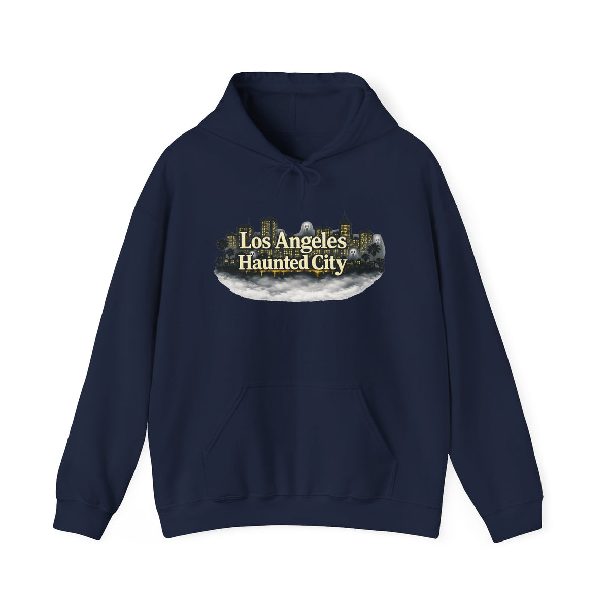 Los Angeles Haunted City Hoodie – Spooky LA Skyline Pullover