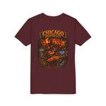 Chicago Haunted City Youth Tee — Halloween Pumpkin Skyline Shirt