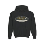 Houston Haunted City Youth Hoodie — Spooky Ghosts Graphic Pullover