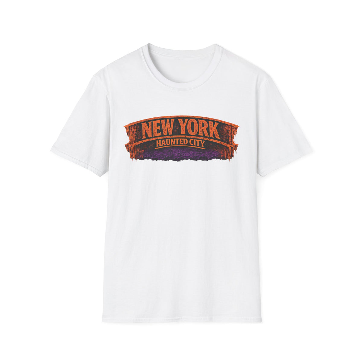 New York Haunted City T‑Shirt — Vintage Horror NYC Graphic Tee