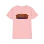 Chicago Haunted City Youth Tee — Halloween Pumpkin Skyline Shirt