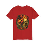 Stay Creepy Youth Tee — Halloween Pumpkin & Skull Kids T-Shirt