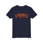 Detroit Haunted City Youth Tee — Halloween Monster Pumpkin Graphic
