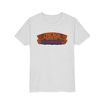 Chicago Haunted City Youth Tee — Halloween Pumpkin Skyline Shirt