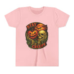 Stay Creepy Youth Tee — Halloween Pumpkin & Skull Kids T-Shirt