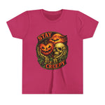 Stay Creepy Youth Tee — Halloween Pumpkin & Skull Kids T-Shirt