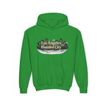 Los Angeles Haunted City Youth Hoodie — Spooky Cityscape Pullover