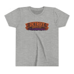 Detroit Haunted City Youth Tee — Halloween Monster Pumpkin Graphic
