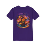 Miami Haunted City Youth Tee – Pumpkin Jack-O'-Lantern Halloween Shirt