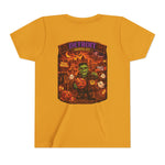 Detroit Haunted City Youth Tee — Halloween Monster Pumpkin Graphic