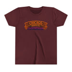 Chicago Haunted City Youth Tee — Halloween Pumpkin Skyline Shirt