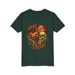 Stay Creepy Youth Tee — Halloween Pumpkin & Skull Kids T-Shirt