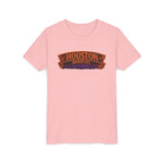 Youth Tee - Houston Haunted City Pumpkin Astronaut Halloween Shirt