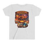Youth Tee - Houston Haunted City Pumpkin Astronaut Halloween Shirt