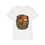 Stay Creepy Youth Tee — Halloween Pumpkin & Skull Kids T-Shirt