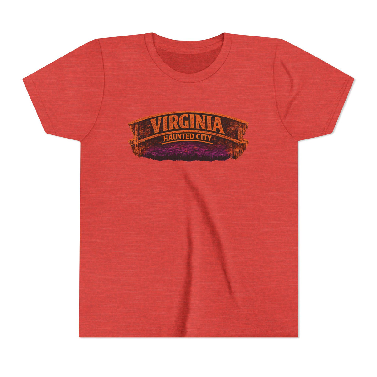 Virginia Haunted City Youth Tee — Halloween Pumpkin Ghosts Tee