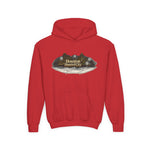 Houston Haunted City Youth Hoodie — Spooky Ghosts Graphic Pullover