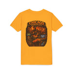 Chicago Haunted City Youth Tee — Halloween Pumpkin Skyline Shirt