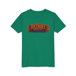 Detroit Haunted City Youth Tee — Halloween Monster Pumpkin Graphic