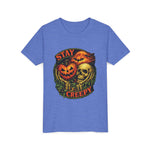 Stay Creepy Youth Tee — Halloween Pumpkin & Skull Kids T-Shirt