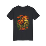 Stay Creepy Youth Tee — Halloween Pumpkin & Skull Kids T-Shirt
