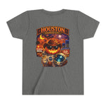 Youth Tee - Houston Haunted City Pumpkin Astronaut Halloween Shirt