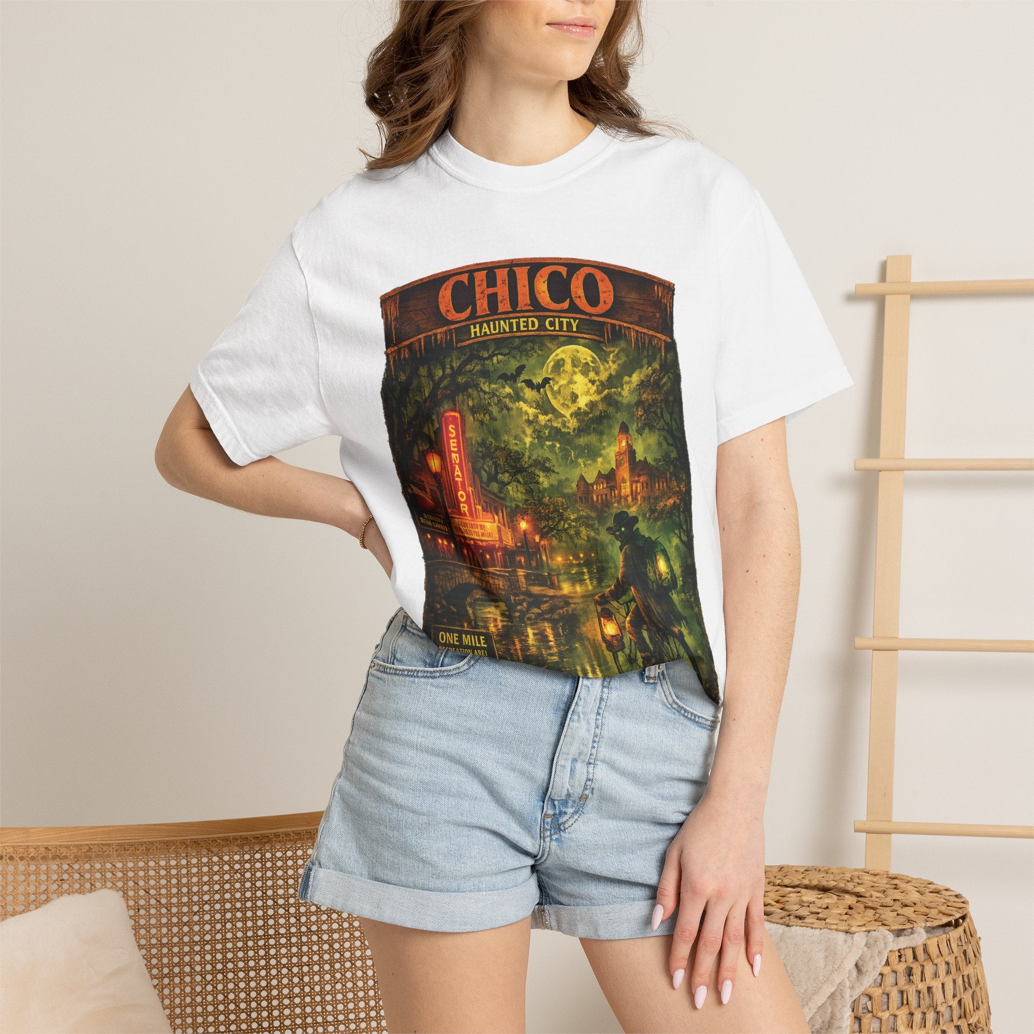 Chico Haunted City Graphic T-Shirt