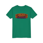 Chicago Haunted City Youth Tee — Halloween Pumpkin Skyline Shirt