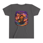 Miami Haunted City Youth Tee – Pumpkin Jack-O'-Lantern Halloween Shirt